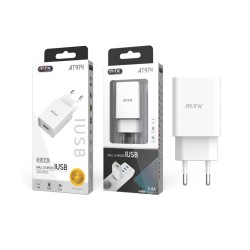 CHARGING ADAPTER WITH 1 USB PORT 2.4A MTK WHITE CHARGING ADAPTER WITH 1 USB PORT 2.4A MTK WHITE